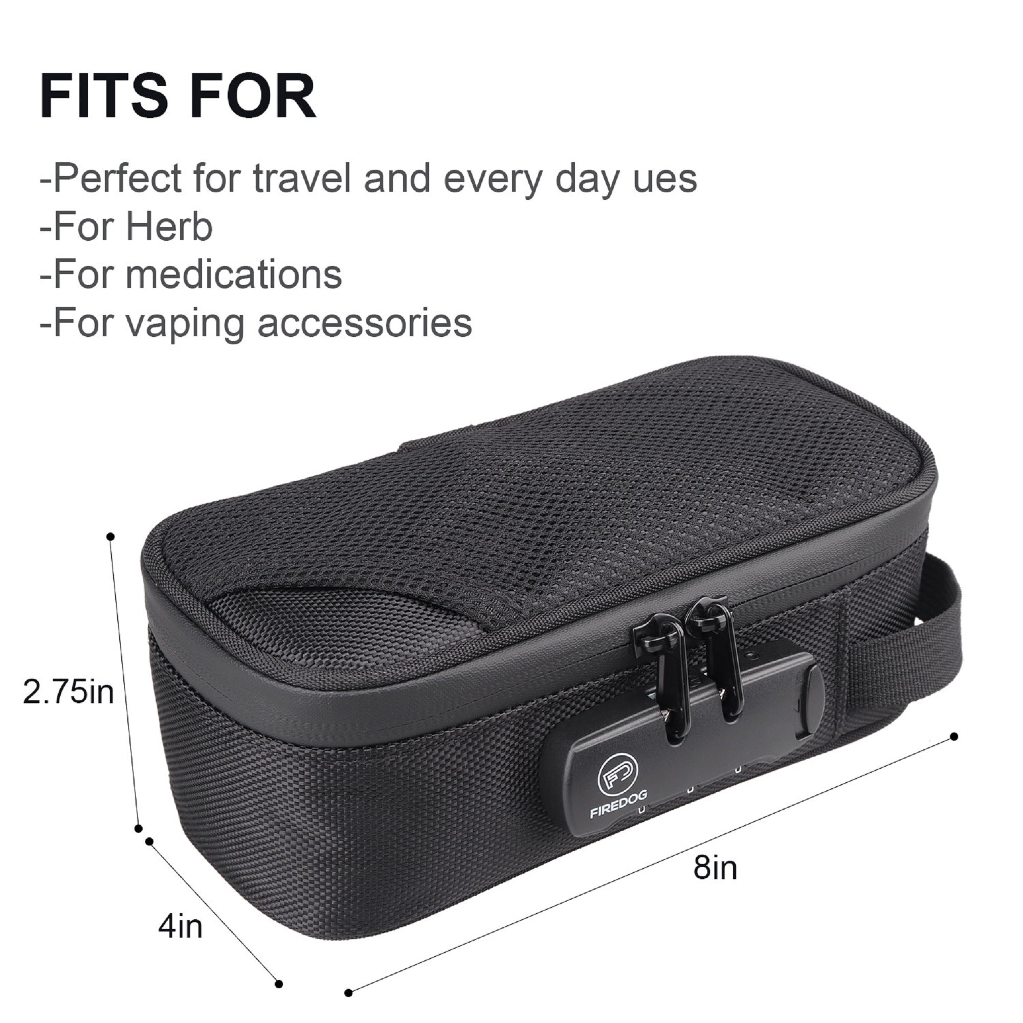 Amazon.com: KIBAGA Discrete Smell Proof Odorless Bag With Easy Use  Combination Lock - The Perfect Stash Box, Medicine Container And Storage  Case For Your Accessories That Blocks Out Smells And Strong Odors :