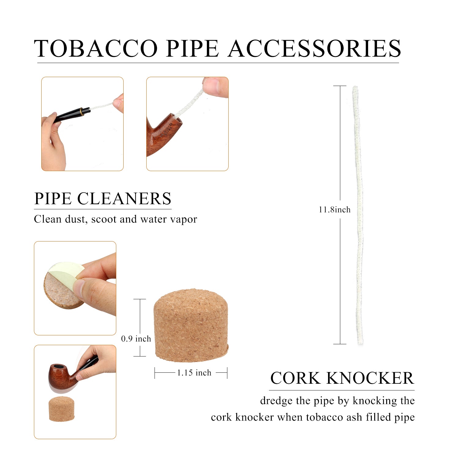 Price: 15167.00 Rs FIREDOG Tobacco Pipe Kit, Smoking 2-in-1 Churchwarden  Pipe w